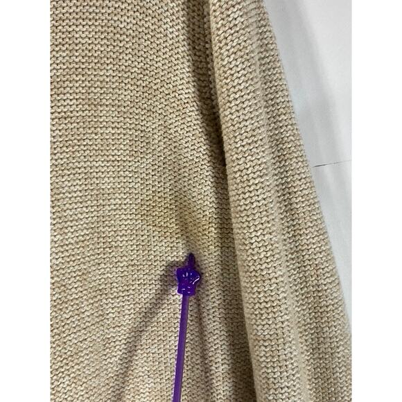 GUIDE SERIES Women's Beige Button Down Ribbed Hooded Sweater SZ 1X - Picture 5 of 13